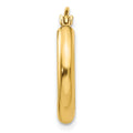 Single 14k Round Tube Hoop Earring