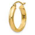 Single 14k Round Tube Hoop Earring