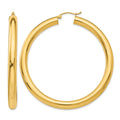 14k Polished 5mm Tube Hoop Earrings