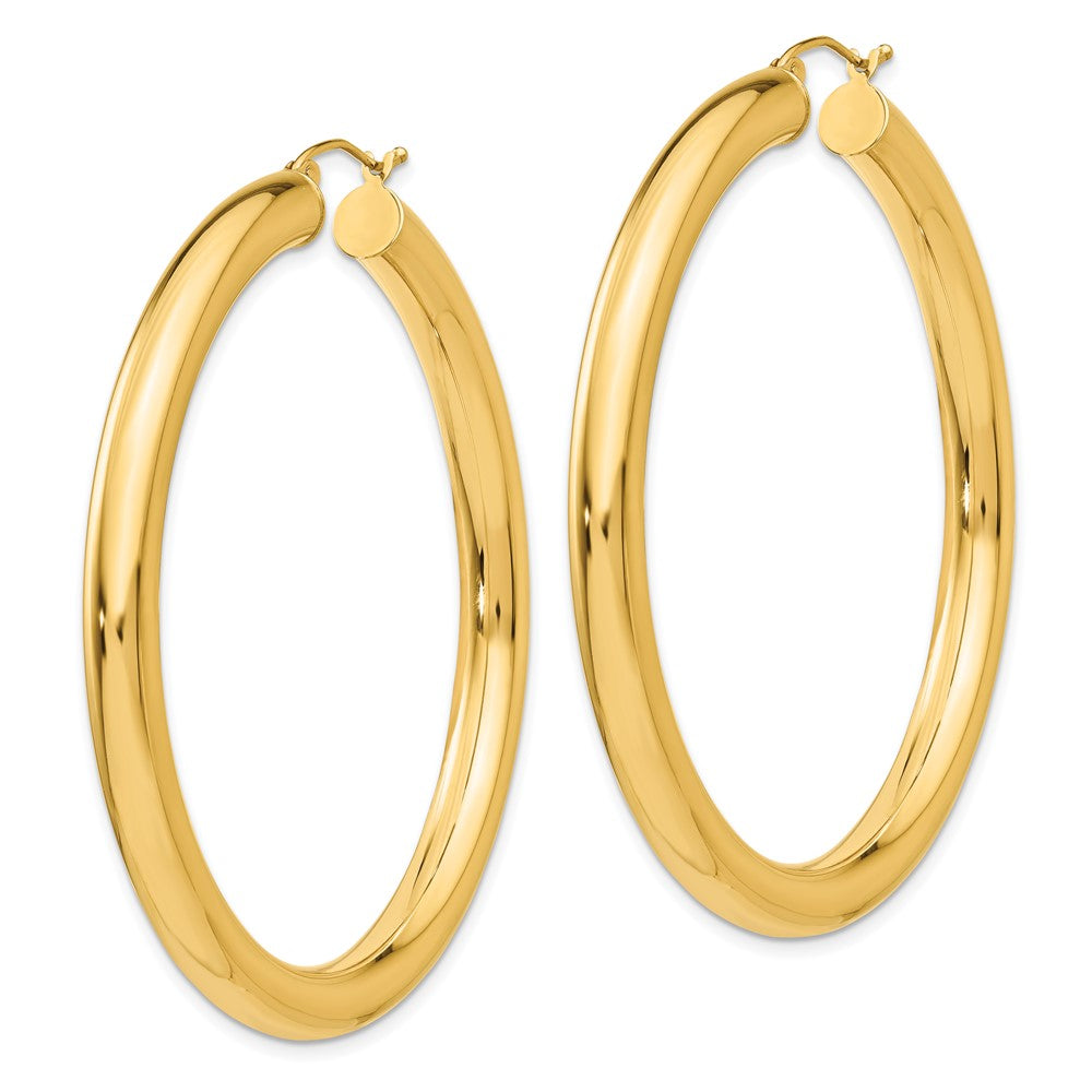 14k Polished 5mm Lightweight Hoop Earrings