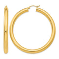14k Polished 5mm Lightweight Hoop Earrings