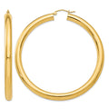 14k Polished 5mm Lightweight Hoop Earrings