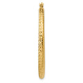Single 14k Diamond-cut 3mm Round Hoop Earring