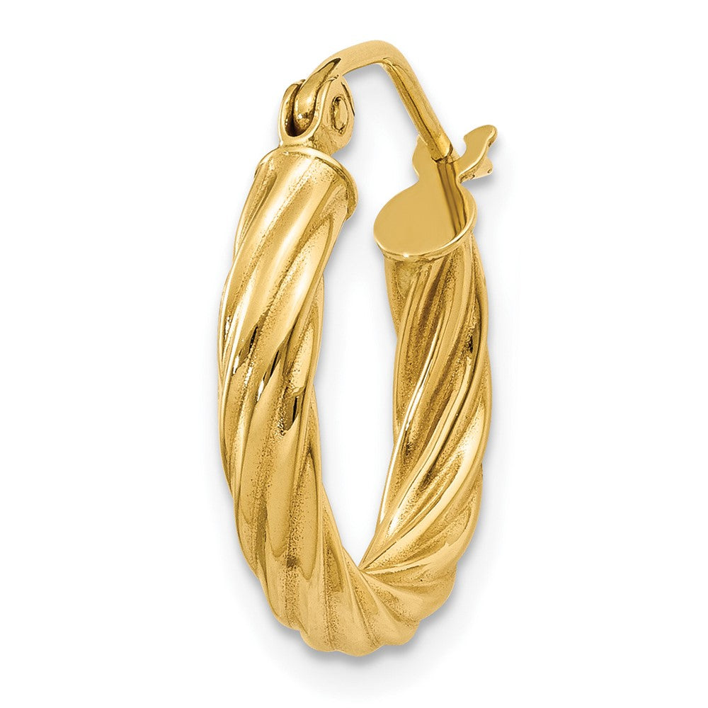 Single 14k Polished 2.75mm Twisted Hoop Earring