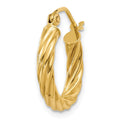 Single 14k Polished 2.75mm Twisted Hoop Earring
