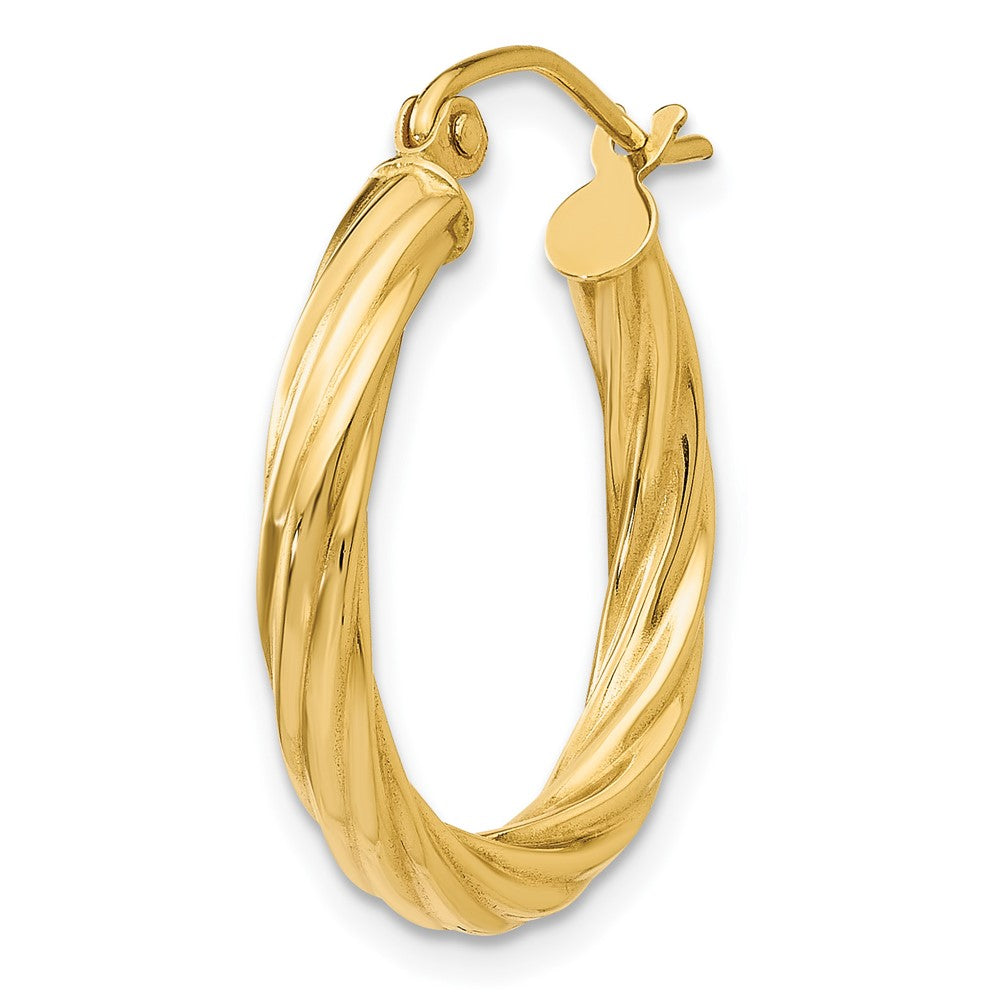 Single 14k Polished 2.75mm Twisted Hoop Earring