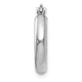 Single 14k White Gold Polished Hoop Earring