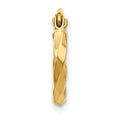 Single 14k Twist Polished Hoop Earring