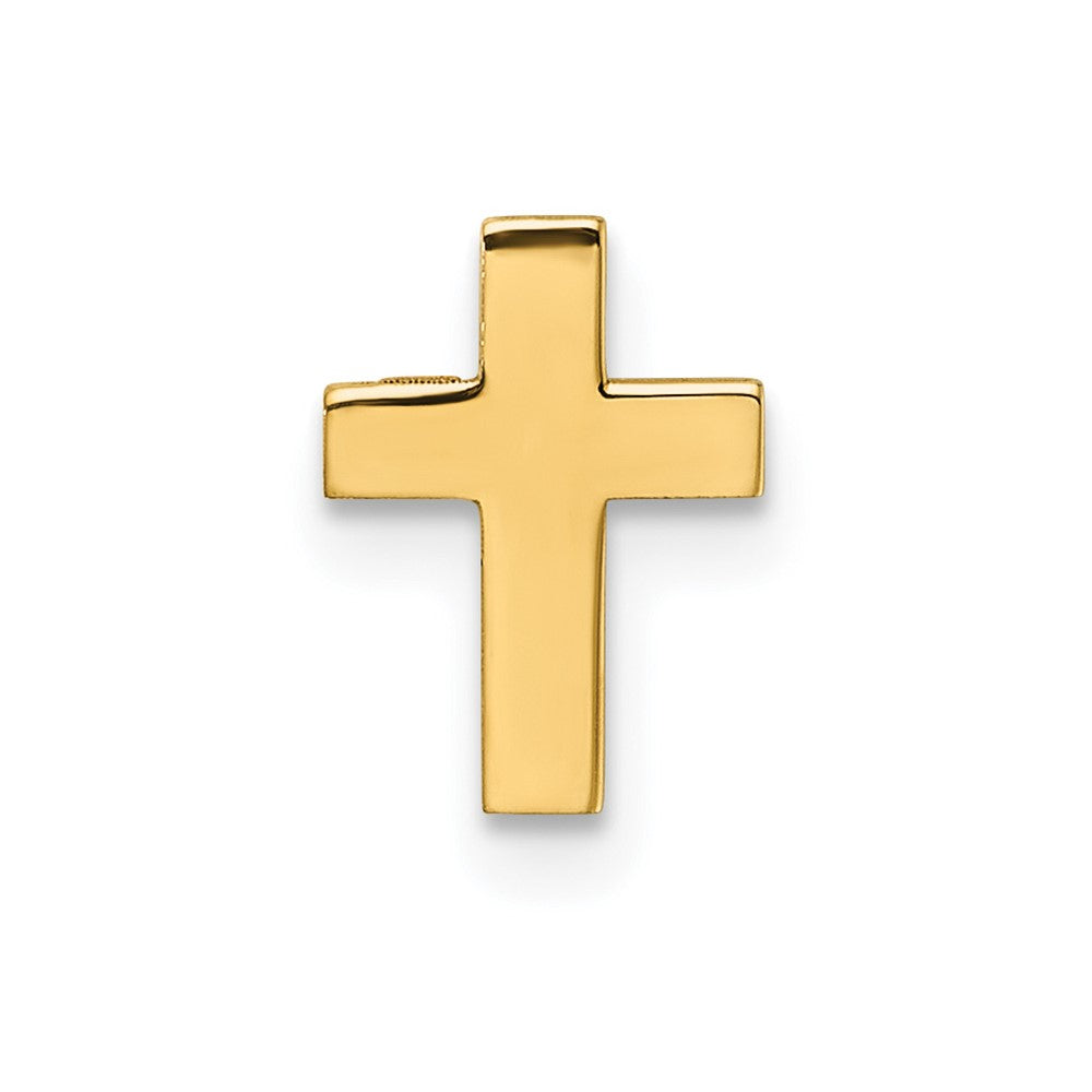 Single 14k Polished Cross Earring