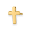 Single 14k Polished Cross Earring
