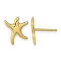 14k Polished Starfish Post Earrings