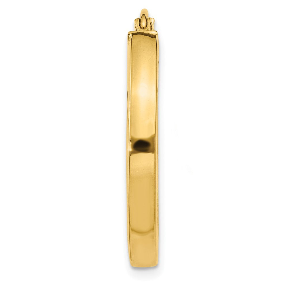 Single 14k 3mm Polished Square Hoop Earring