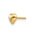 Single 14K Polished Heart Post Stud Earring