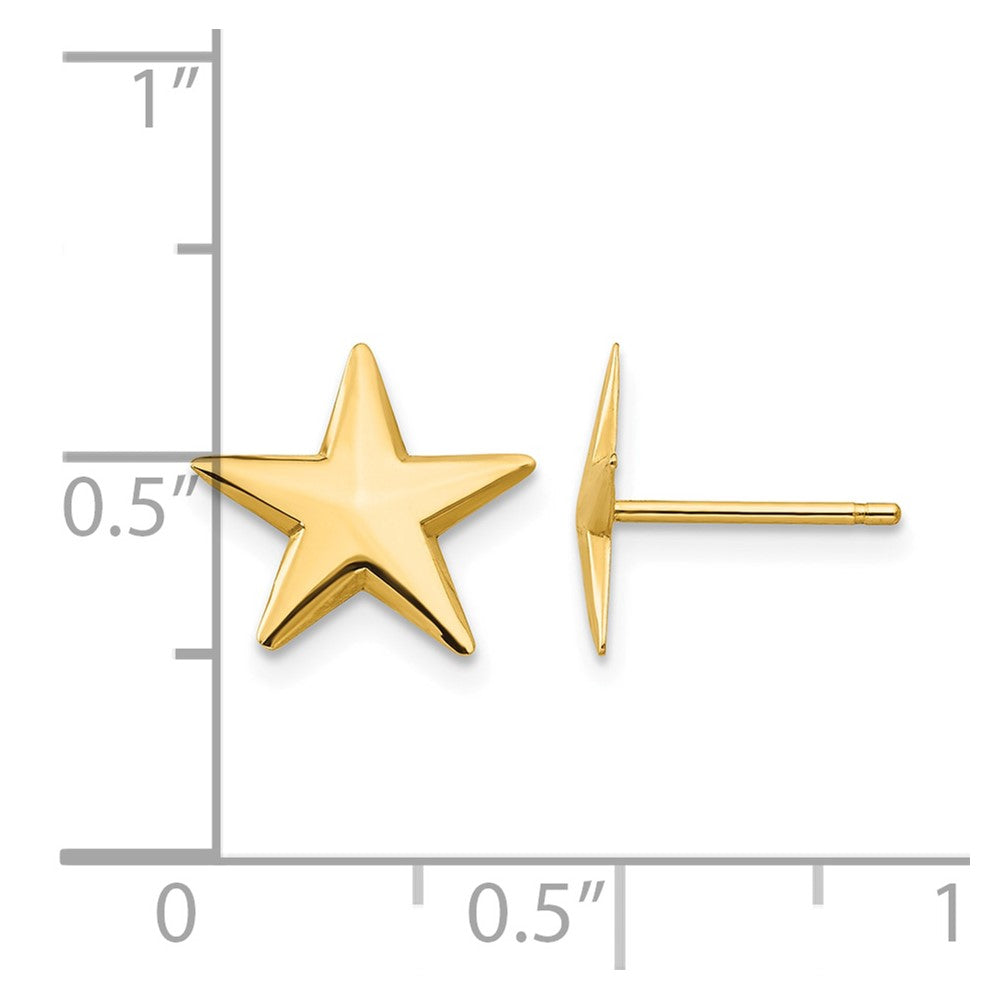 14k Nautical Star Post Earrings
