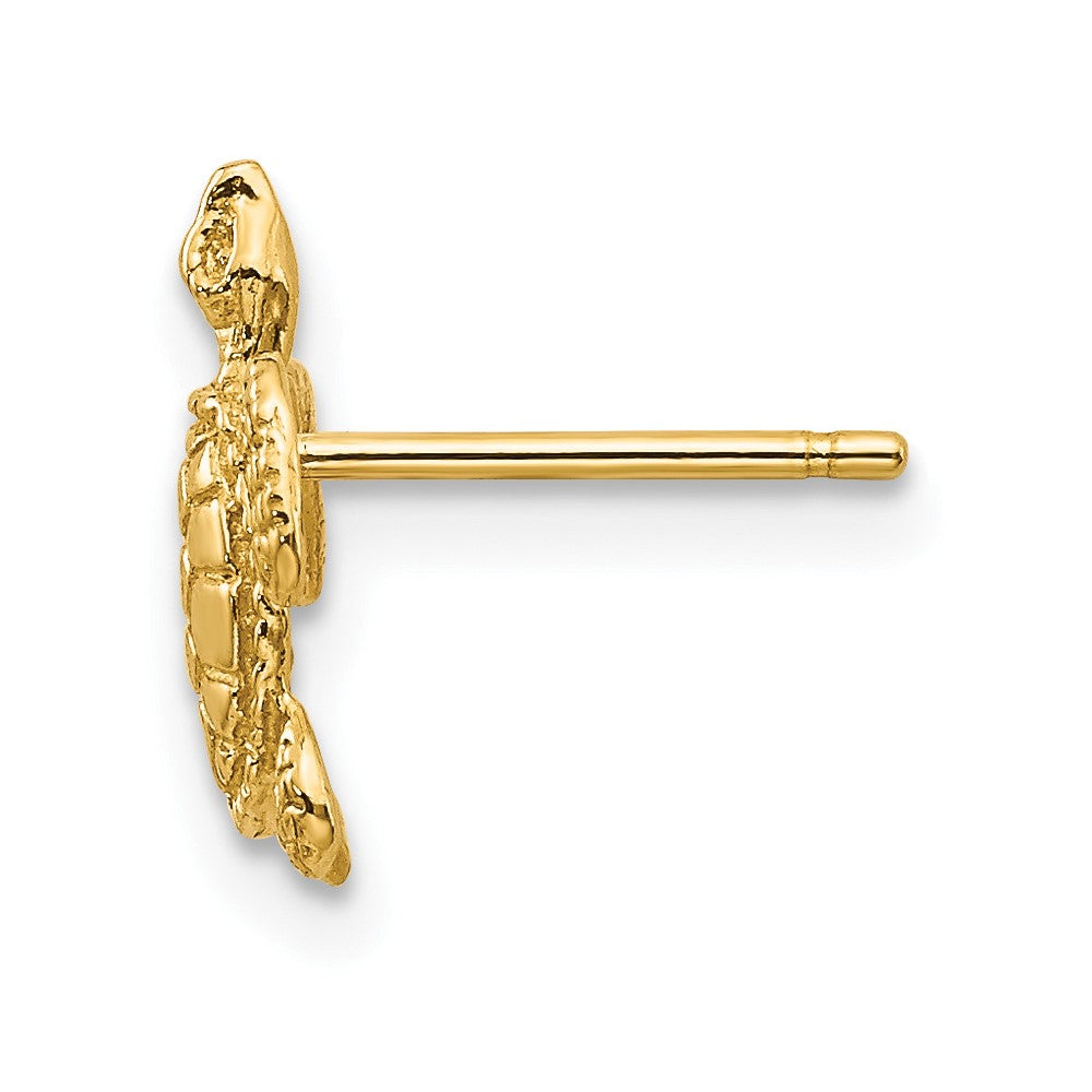 Single 14k Sea Turtle Post Earring
