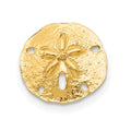 Single 14k Sand Dollar Post Earring