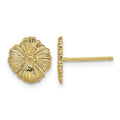 14K Flower Post Earrings