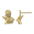 14K 2-D Beach Chair Post Earring