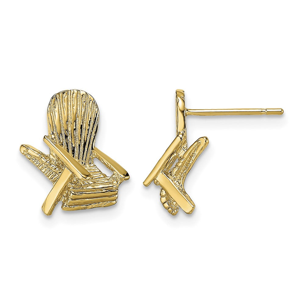 14K 2-D Beach Chair Post Earring