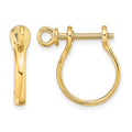 14k 3D Shackle Link Screw Earrings