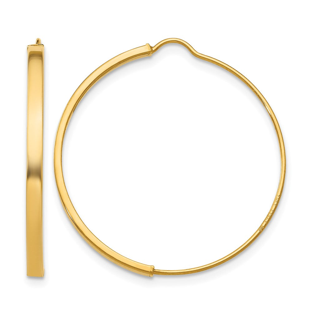 14k Wire Hoop Earrings