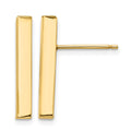 14k Polished 3mm Post Earrings