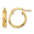 14k Polished Small 3mm Hoop Earrings