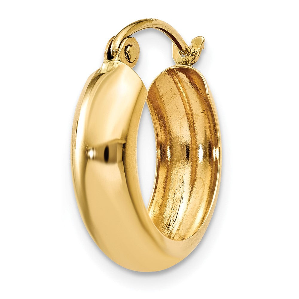 Single 14k Polished 4.75mm Round Hoop Earring