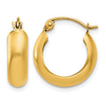 14k Polished 4.75mm Round Hoop Earrings