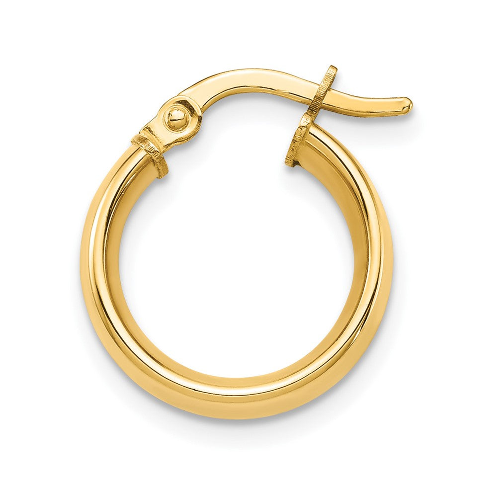 Single 14k High Polished 5mm Hoop Earring