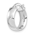 Single 14k White Gold High Polished 5mm Hoop Earring