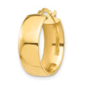 Single 14k High Polished 7mm Hoop Earring