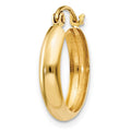 Single 14k Polished 3.5mm Hoop Earring