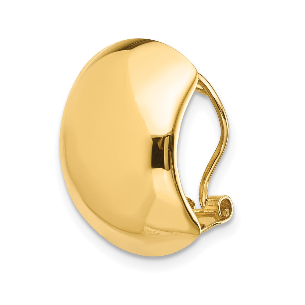 Single 14K Polished Omega Back Earring