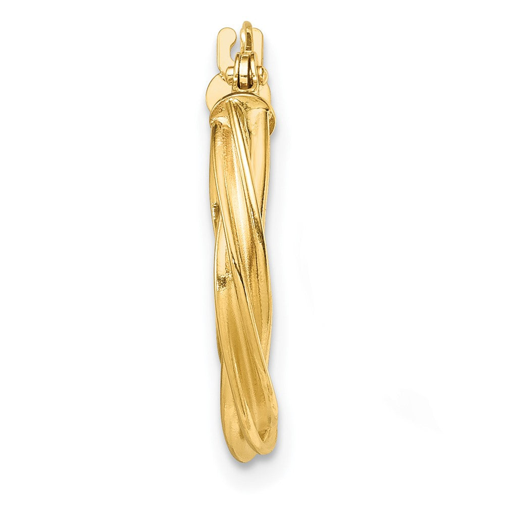 Single 14K Polished Twisted 2.5mm Hoop Earring