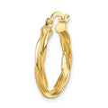 Single 14K Polished Twisted 2.5mm Hoop Earring