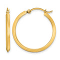 14K Polished Hoop Earrings