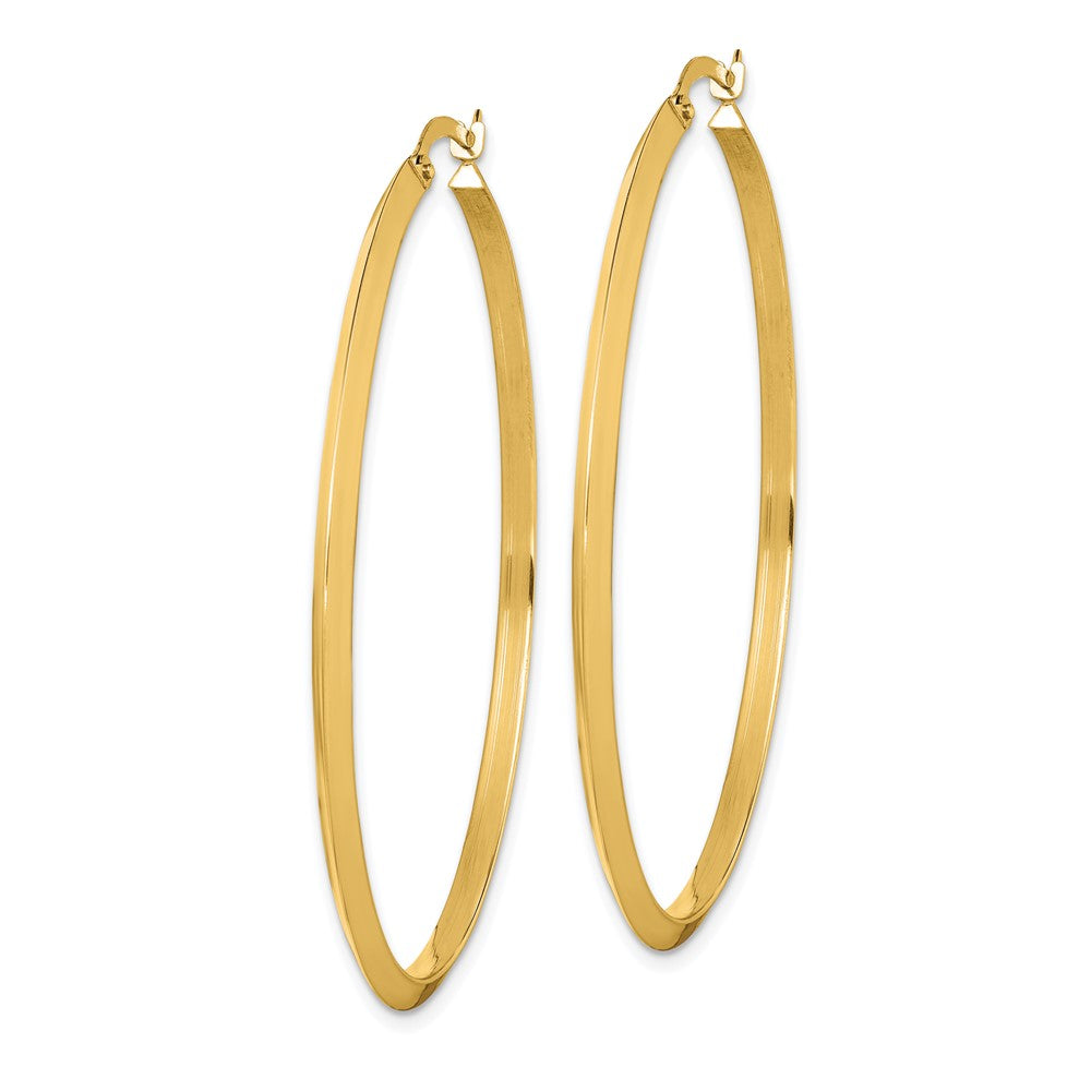 14K Polished Hoop Earrings
