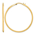14K Polished Hoop Earrings