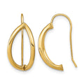14k Half Circle Wire French Wire Earrings