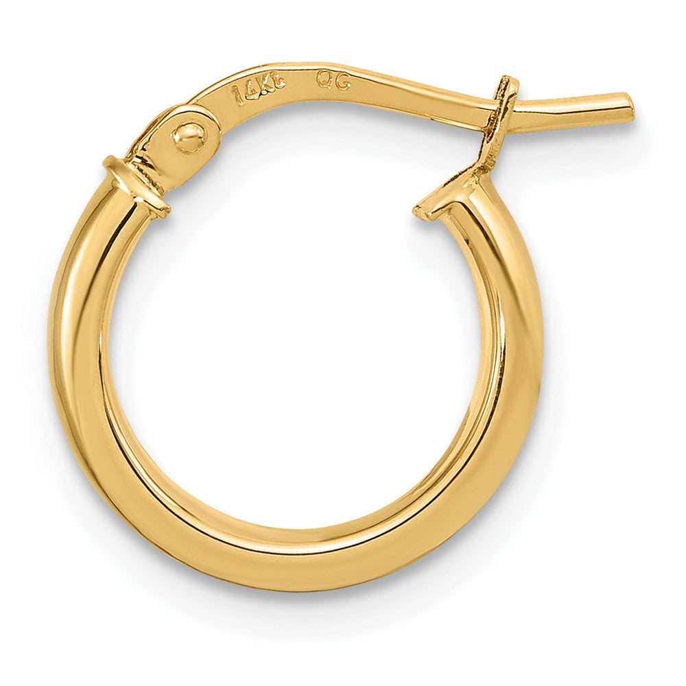 Single 14k Polished 3.7mm Hoop Earring