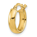 Single 14k Polished 3.7mm Hoop Earring