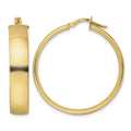 14K Polished Hoop Earrings
