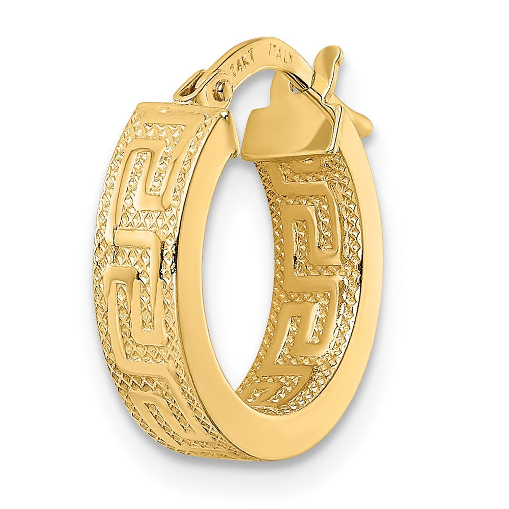 Single 14K Polished Hoop Earring