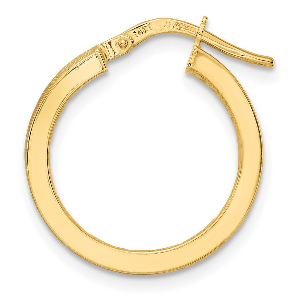Single 14K Polished Hoop Earring