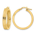 14K Polished Hoop Earrings
