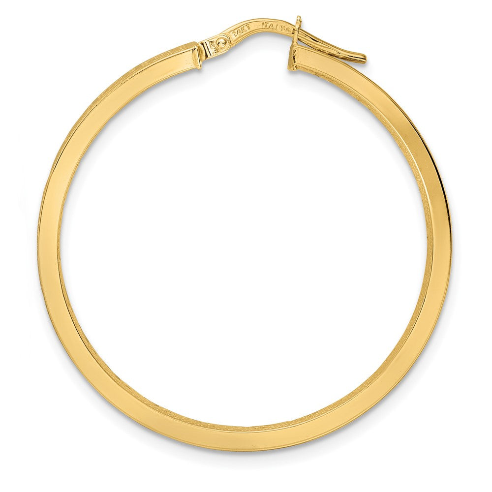 Single 14K Greek Key Hoop Earring