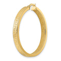 Single 14K Greek Key Hoop Earring