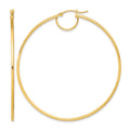 14k Polished Fancy Hoop Earrings