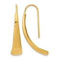14k Polished Wire Hollow Earrings